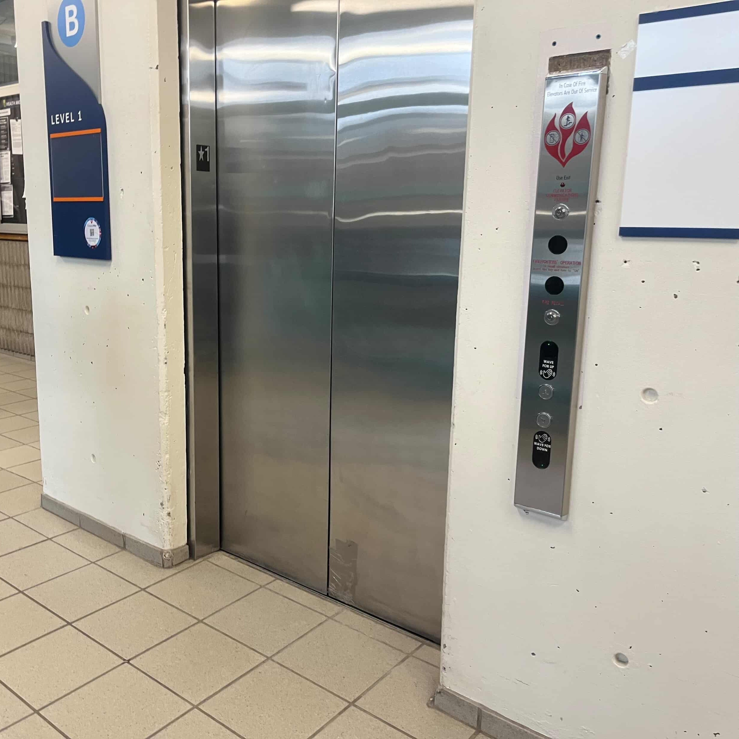 We also recorded the elevator in the B Wing. I found this one interesting since I almost never use the elevators on campus.