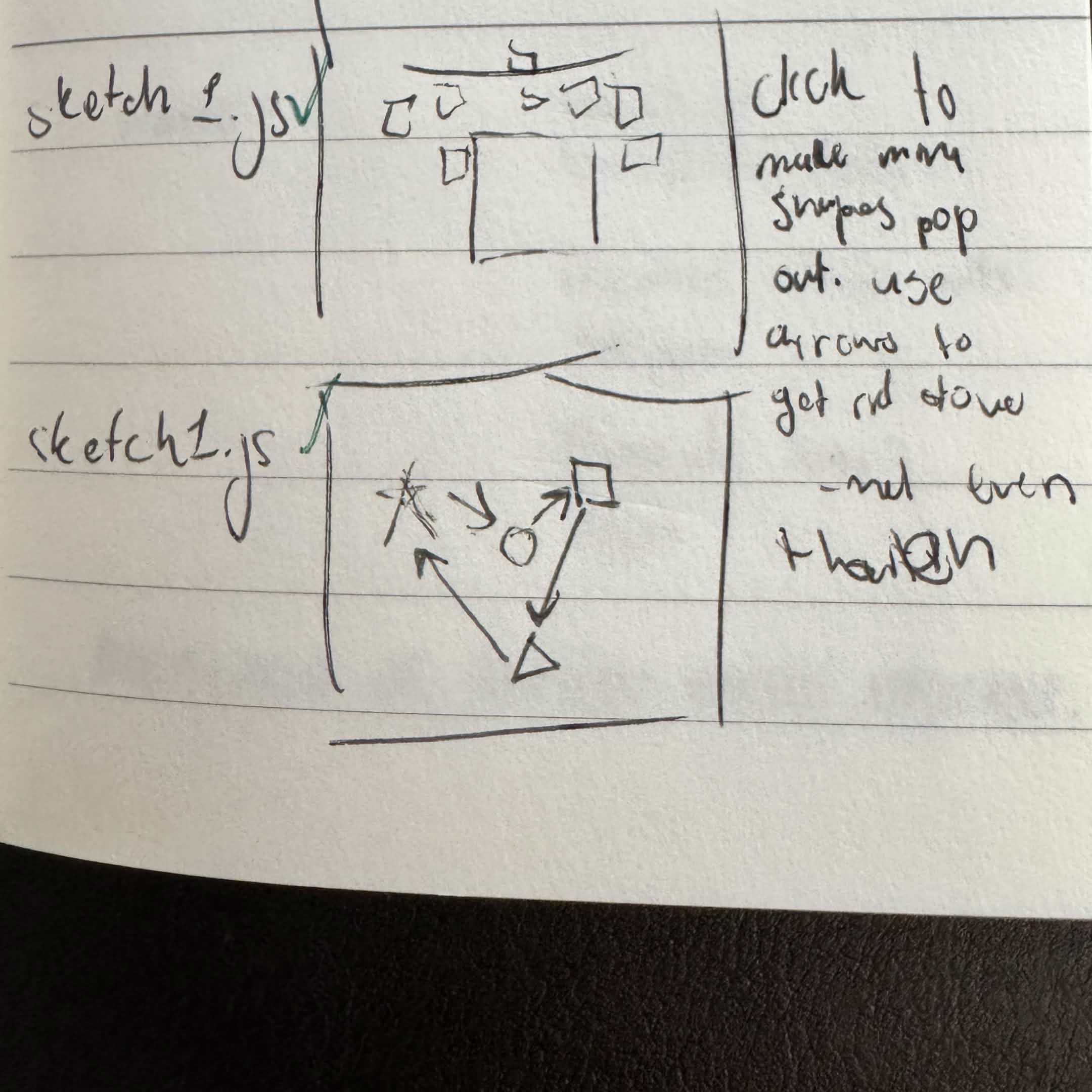 Working with my square chaser game, my seventh idea was to make the shape change when colliding with the shape it was chasing.