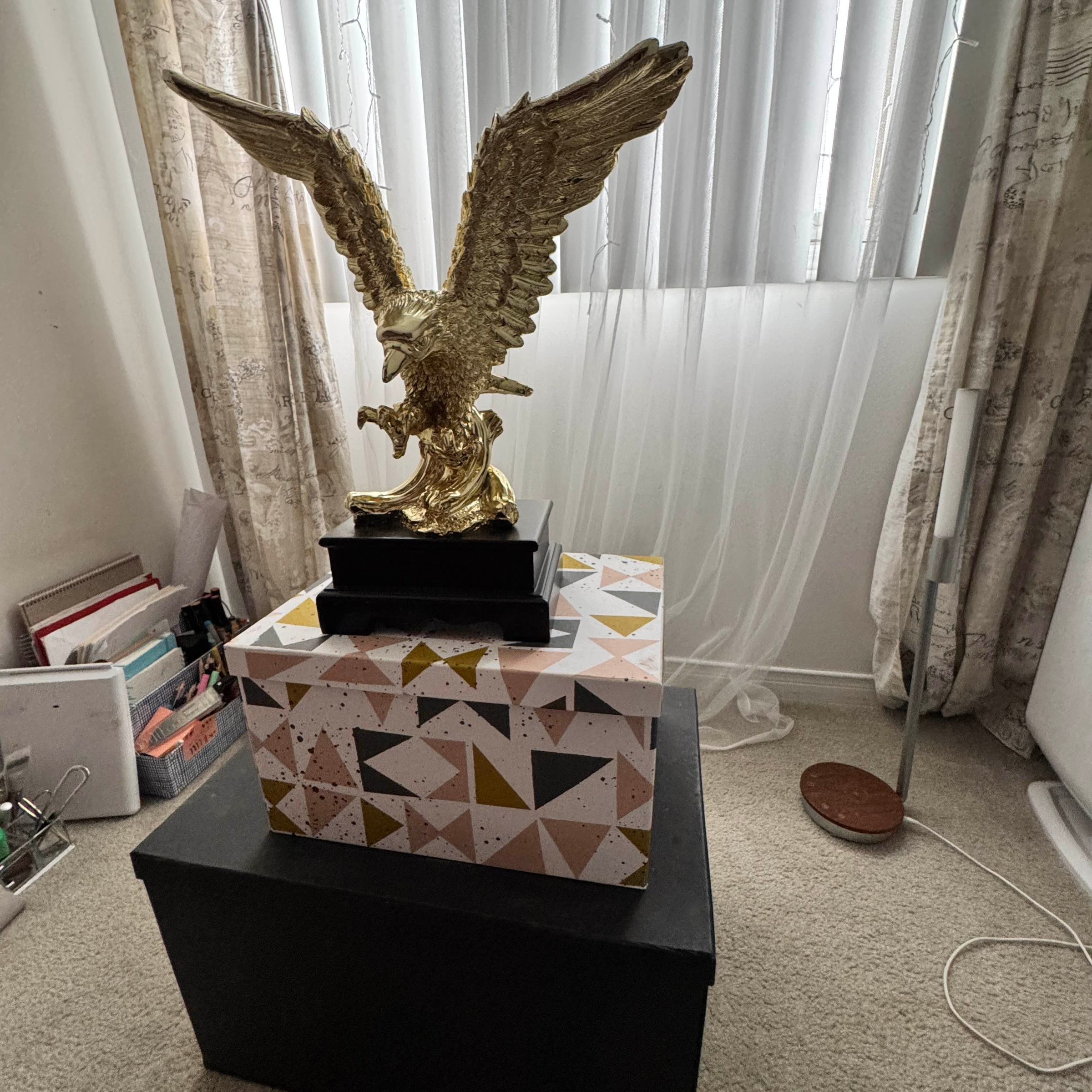 This is the silly setup I had. Two storage boxes from Ikea stacked on top of each other. The pattern on the top felt like it helped with the scans? It's kind of similar to the patterns on the scanning papers.